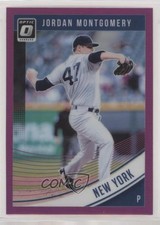 2018 Panini Donruss Optic Purple Prizm Jordan Montgomery #118 fm0