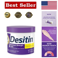 Thick Baby Diaper Rash Cream with 40 Zinc Oxide - Effective Relief, 16 oz Pack