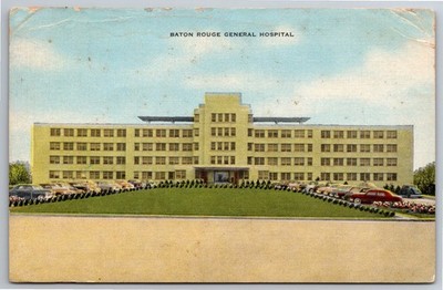 LA, Baton Rouge, General Hospital, Vintage Postcard