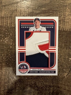 Patrick Forbes 2025 USA Stars And Stripes Game-Used Patch Jersey Prime /58