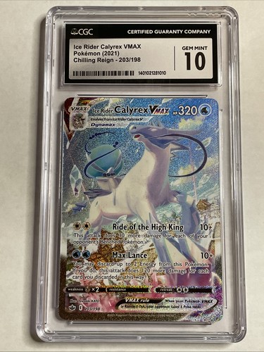 Ice Rider Calyrex VMAX graded CGC 10 for sale on eBay