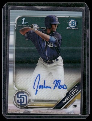2019 Bowman Draft #CDA-JM Joshua Mears Chrome Draft Pick Autographs