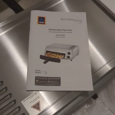 Stainless Steel Countertop Pizza Oven, Kitchen Living Sold By Aldi