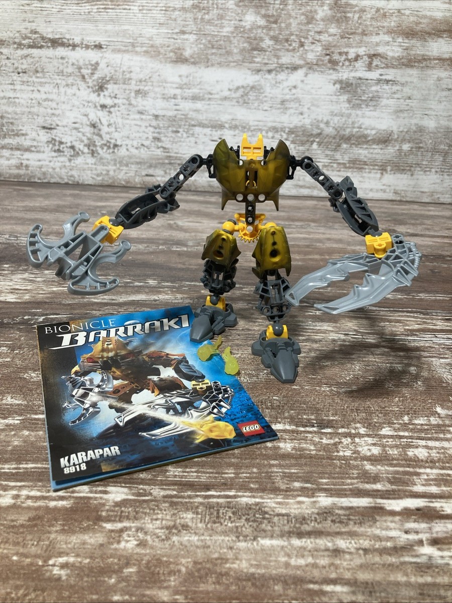 LEGO Bionicle Barraki Karapar 8918 Incomplete w/Manual Retired