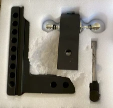 LOCAME Adjustable Trailer Hitch, Fits 2-Inch Receiver, 8-Inch Drop/Rise Alumin