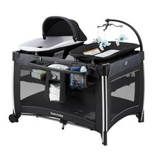 Pamo Babe 4 in 1 Baby Playards Bassinet Changing Table Crib