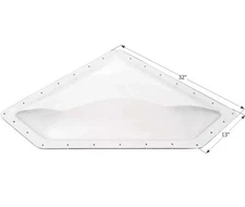 Icon Skylight NSL2810 Clear 13x32 Dome Size 10x18x4 New In Box Genuine Free Ship