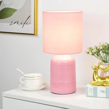 Maye Small Ceramic Table Lamp for Living Room and Bedroom,Modern Night Table ...