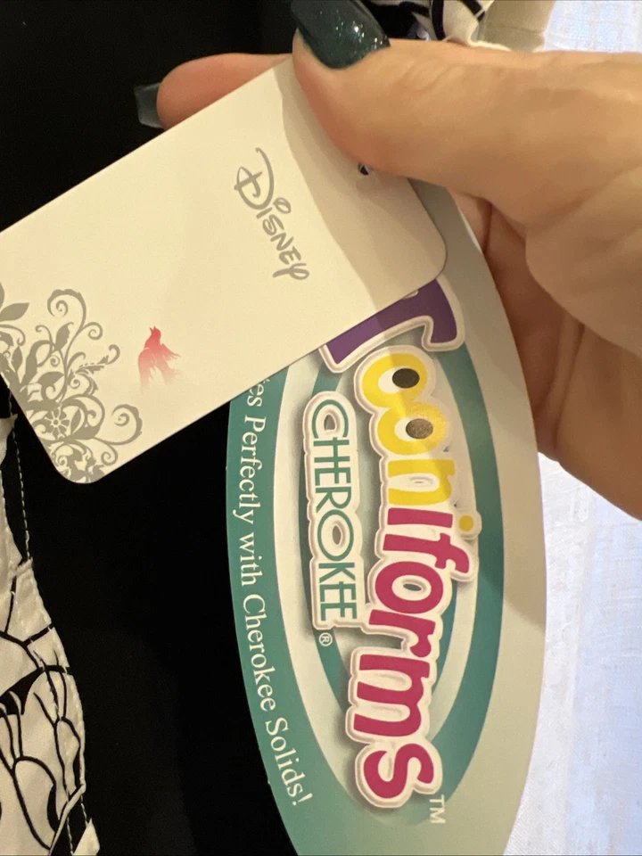 Cherokee Scrubs Big Minnie Scrub Top 6875C MKBM by Disney 2XL - Image 3 of 4