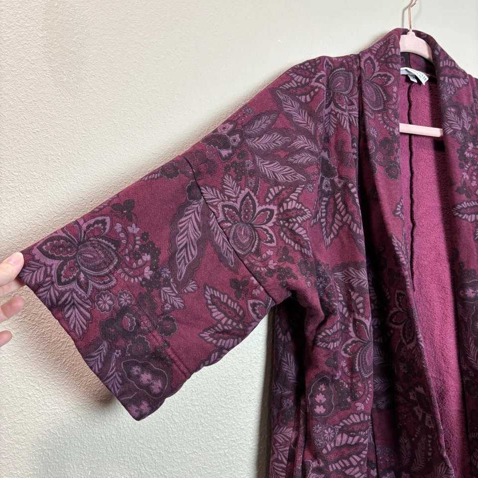 Abrigo BRYN WALKER Bambú/Algodón Orgánico Vellón Vigne Floral Lagenlook Margo M Foto 3 de 4