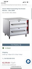 Vulcan  Vw2s Two Drawer Warmer 120volt