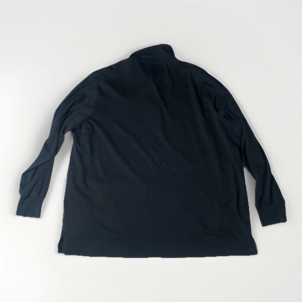 Ralph Lauren Polo Shirt Mens XXL Charcoal Classic Fit Long Sleeve Flesh Pony - Image 2 of 4