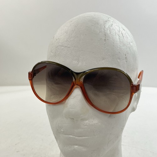 Vintage Optyl Playboy Sunglasses Made Germany Oversized 4043-30 Amber Brown