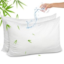 Gogreen Bamboo Rayon Waterproof Pillow Protector, Breathable Pillow Cover, Co...