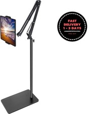 Soporte de suelo para tablet con base de doble peso, soporte para tel fono m vil