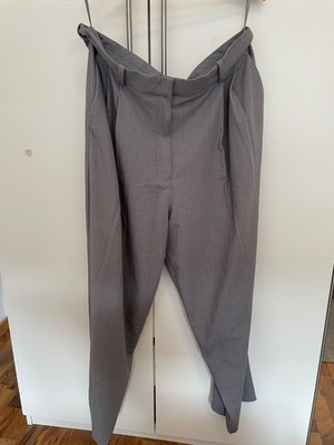 M&S Damen Frauen graue Hose in Größe 48 bzw. XL / Länge: 108 cm / Bund 49 cm