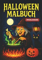 Halloween Malbuch Kinder 3+ Jahre, 30 Ausmalbilder, KüRbisse, Hexen, Artalanta