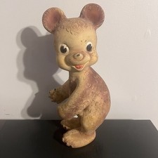 VTG Rempel Enterprises Rubber Toy “Hugger the Bear” 1950s Made in USA Akron Ohio