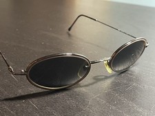 Vintage 90  s Giorgio Armani Italian Sunglasses 682 1156/63 Oval Brown Mint Rare