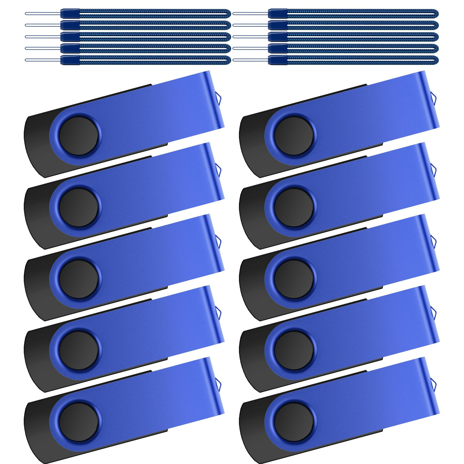 USB Flash Drive 8GB 10 Pack USB 2.0 Thumb Drive Bulk Memory Stick 8 GB Jump D...-image