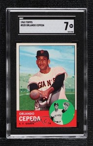 1963 Topps Semi-High # Orlando Cepeda #520 SGC 7 HOF