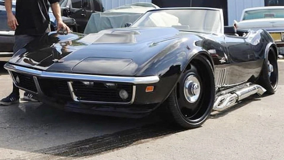 20x8" American Racing Wheels Vintage VN506 Satin Black Rims (S04) Foto 4 de 4