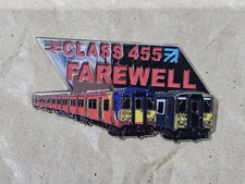Class 455 Farewell Enamel Brooch Pin Train Badge