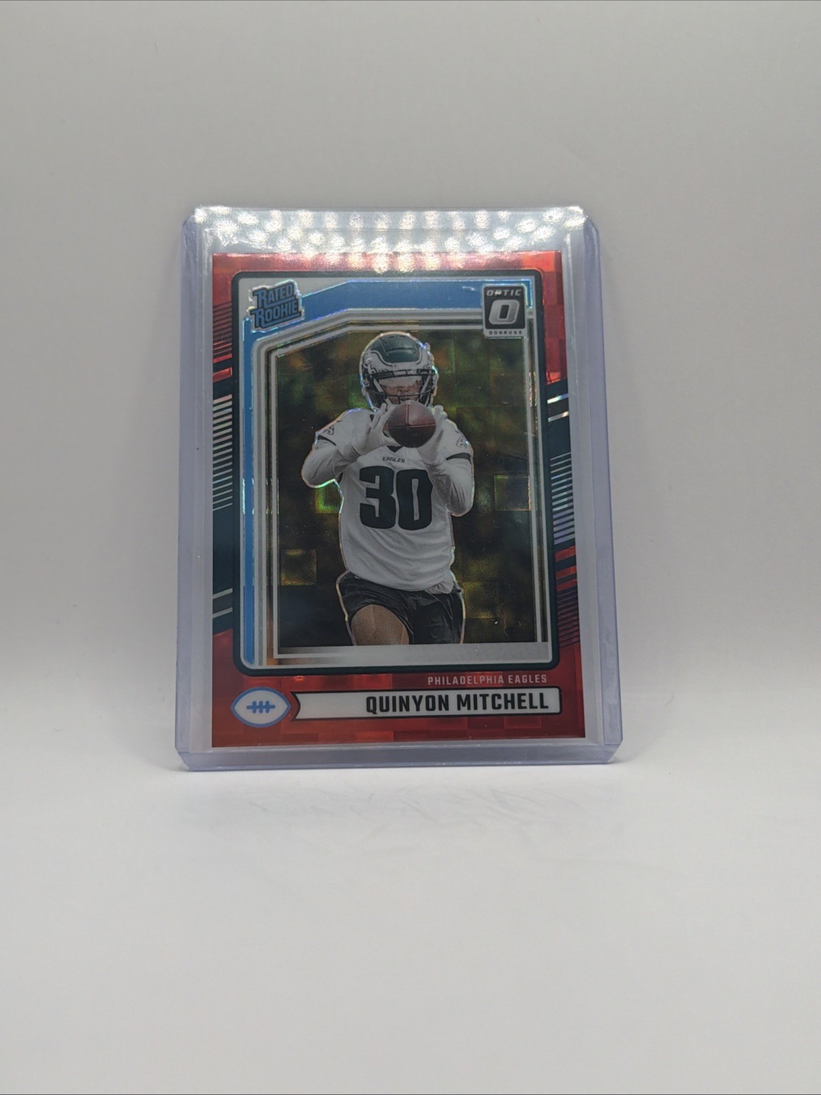 2024 Donruss Quinyon Mitchell Rated Rookie Red Pandora Optic Preview RC #361