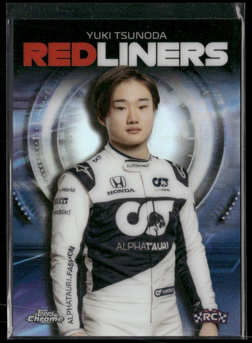 2021 Topps Chrome Formula 1 #RL-9 Yuki Tsunoda Redliners