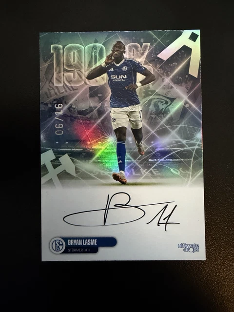 Ultimate Dropz 2026 Schalke 04 Trading Card Bryan Lasme On Card Auto /16