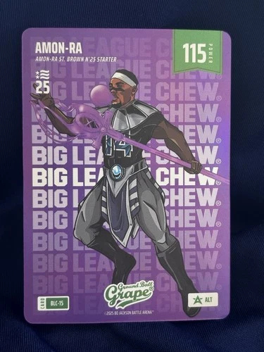 Amon-Ra St. Brown Bo Jackson Battle Arena Big League Chew Alt Purple NSCC Card