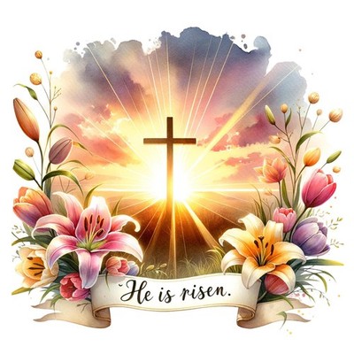 croshom Easter Diamond Art Kits for 13.8x13.8 in(35x35 cm), Cross 