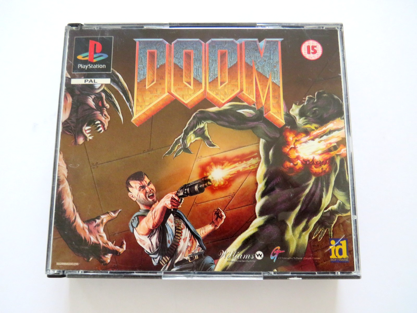 Sony Playstation PS1 - Doom Big Box Case UK Black Label - (PAL) Rare Game