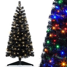 Pre-Lit Artificial Christmas Tree Warm White Lights Colorful Lights Includes ...
