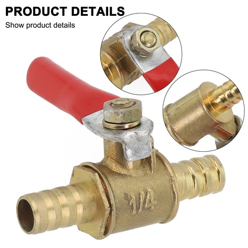Robust Brass In Line Fuel Tap with 8mm (5/16) Petcock for Enhanced Grip - Picture 2 of 24