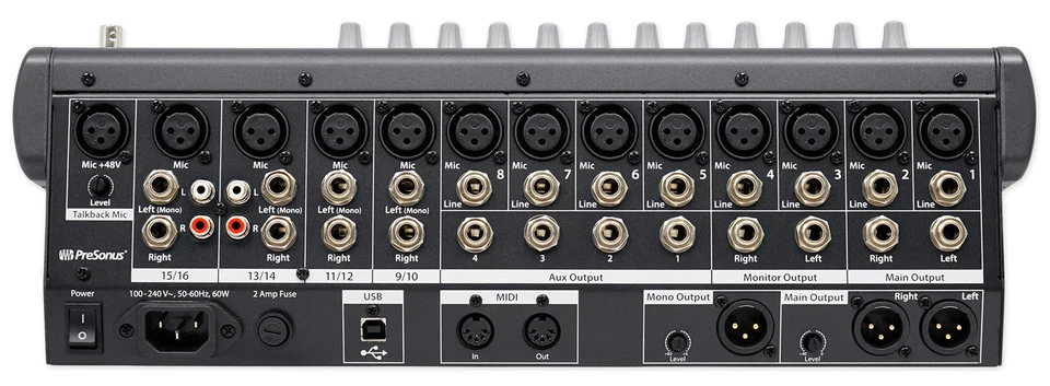 Presonus StudioLive 16.0.2 USB 16x2 Live/Recording Digital Mixer w/ Interface - Image 4 of 4