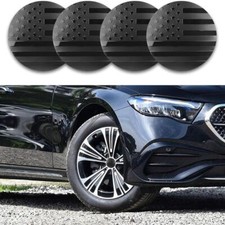 4PCS Wheel Center Caps Stickers with Flag Design, Center Caps for Rims, Automoti