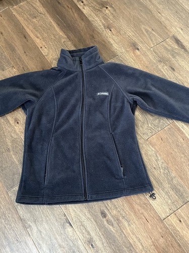 Columbia Benton Springs Fleece Jacket Womens Black Full Zip Up Size Medium - Picture 2 of 11