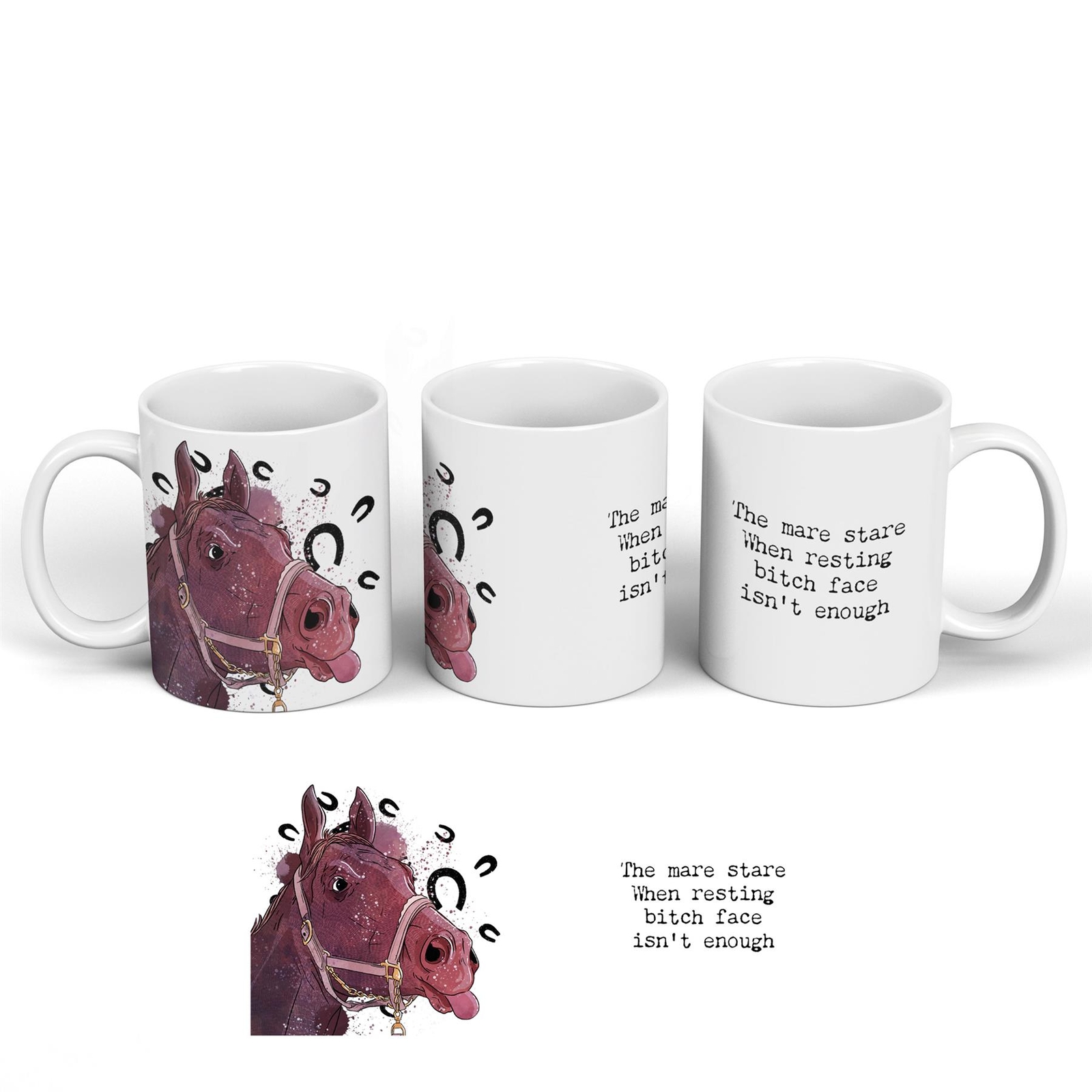 The Mare Stare Horse Humour Gift Ceramic Classic Mug