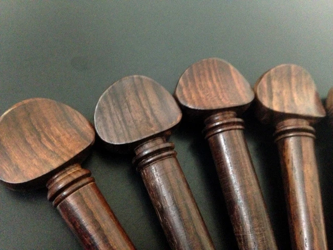 Oud Pegs Rosewood Swiss Models A quality with Persian Eye 55/9/7 mm 12 pcs Lot - Image 4 of 4