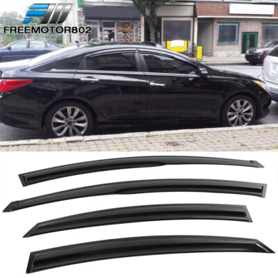 Fits 11-14 Hyundai Sonata YF MUG Style Window Visors Rain Sun Guard Deflector