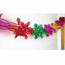 Metallic Star Flower Garland Party Wedding Double Happiness Decoration 2.5-3.5M