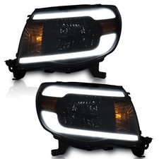 Headlights Assembly For 2005-2011 Toyota Tacoma Led Drl Headlamps Wo Bulbs Pair