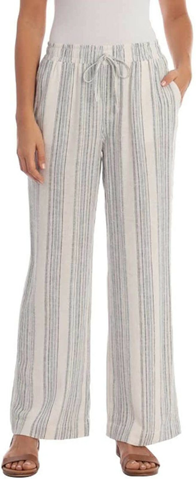 Briggs Ladies Linen Blend Pull-On Pant 