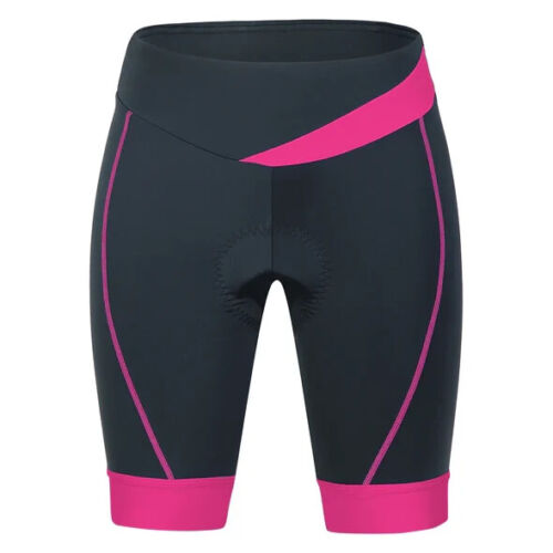NEW BEROY WOMEN'S PADDING BIKE SHORTS SZ 2XL BLACK PINK 3D GEL QUICK DRY POCKET