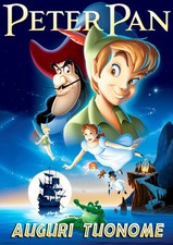 Cialda PETER PAN Decorazione Torta Ostia o Zucchero PERSONALIZZATA verticale 