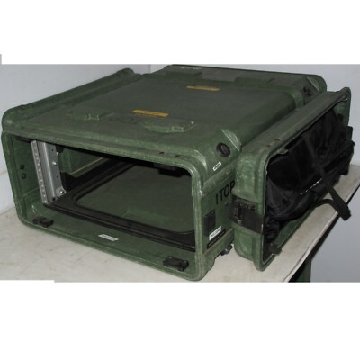 Rackmount 04U X24 ECS Legacy Composite Shockmount Shock Rack Case Thin Lid VG