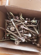 COACH SCREW HEX FLANGE HEAD YELLOW ZINC SLEEPER SCREWS TURBO COACH 6.0 X 50mm