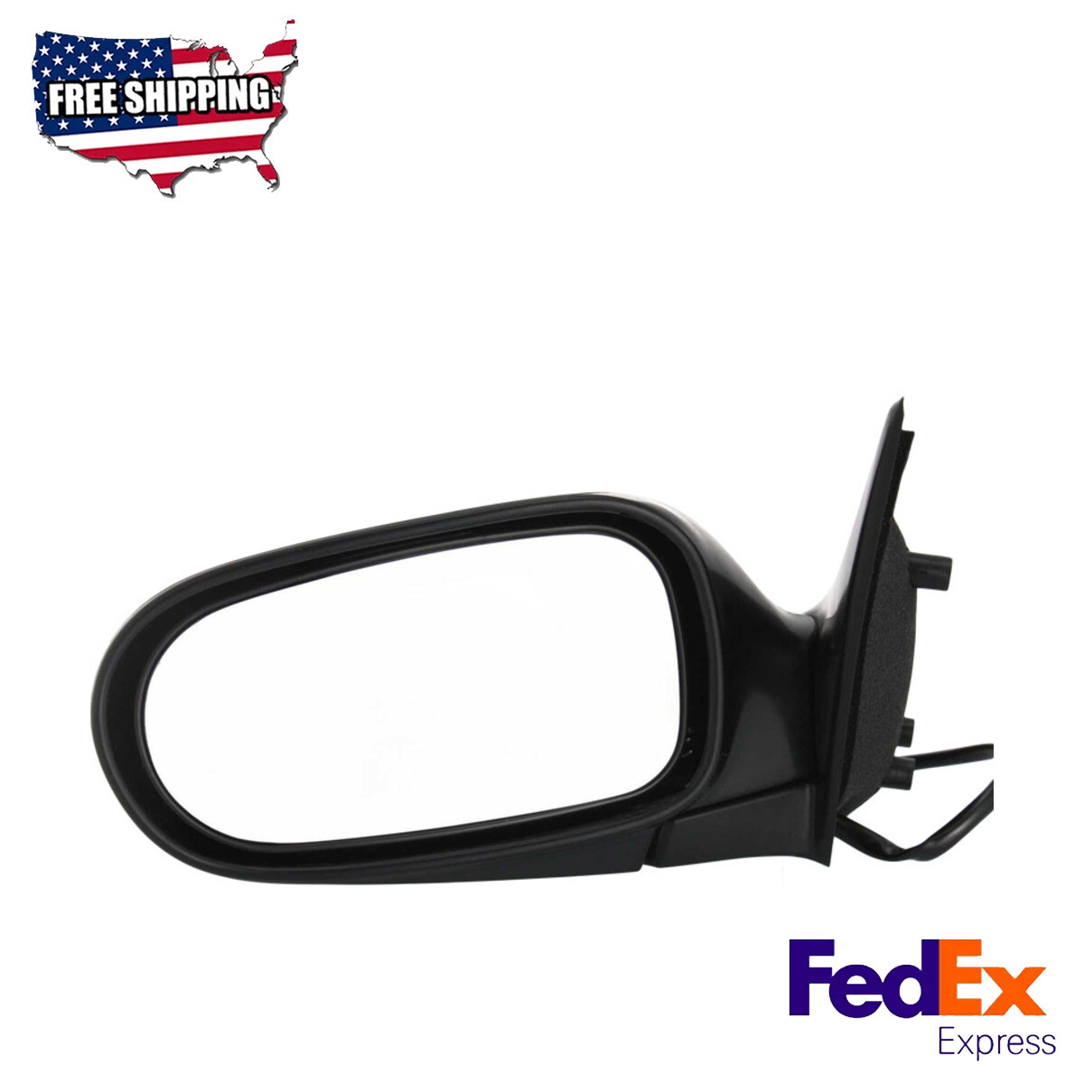 Mirror Paintable Power Glass Driver Side Fits 1993-1997 Nissan Altima