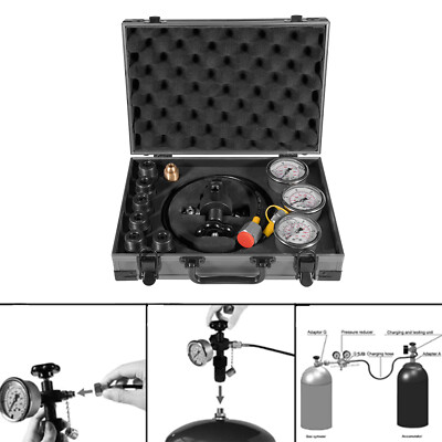#ad GK01 Hydraulic Accumulator Nitrogen charging Filling 400 Bar Pressure Test Kit $262.99